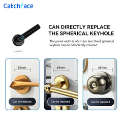 Bluetooth Biometric fingerprint lock Key Gold color TTlock