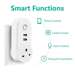 WiFi Smart Power Plug Adapter Electrical Outlet EU US AU UK