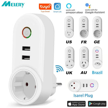 WiFi Smart Power Plug Adapter Electrical Outlet EU US AU UK