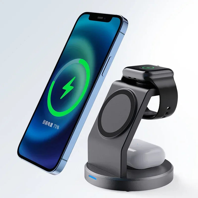 3 in 1 Magnetic Wireless Charger Stand for IPhone