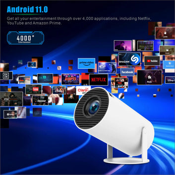 Projector HY300 PRO 4K Android 11 Dual Wifi6 260ANSI