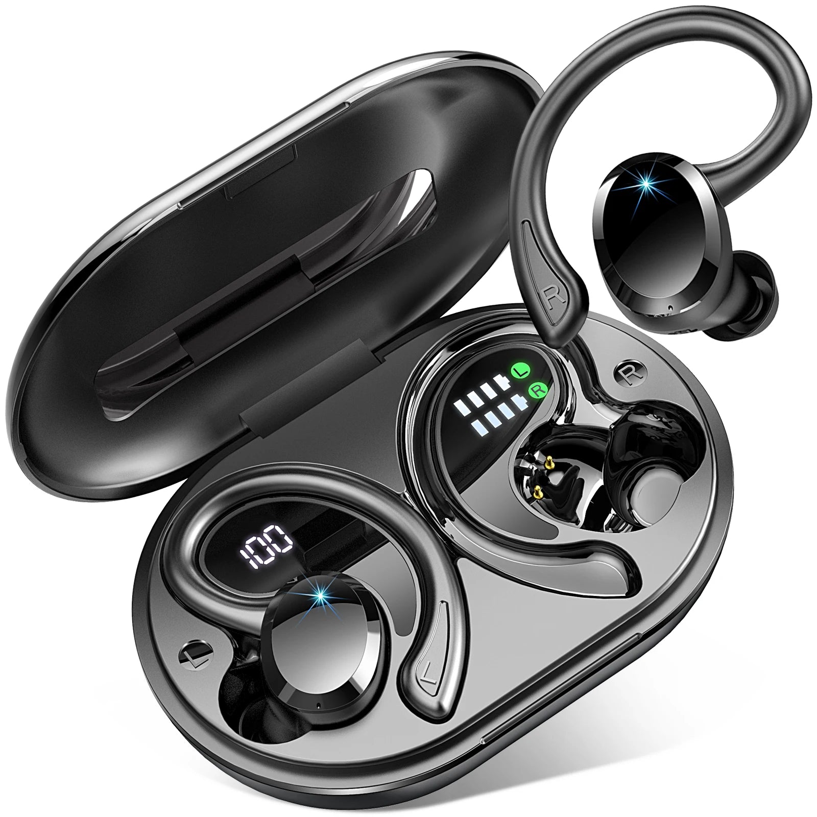 Wireless Earbuds, Bluetooth 5.3 Earbuds Stereo Bass